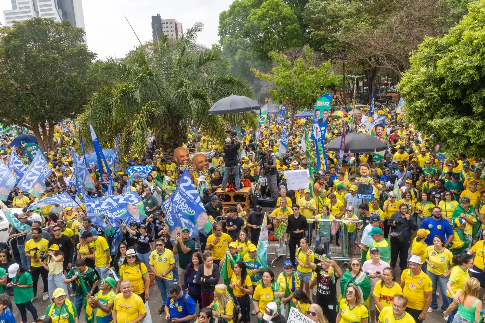 Ato em Goiânia reúne manifestantes contra Lula e pede impeachment de Moraes