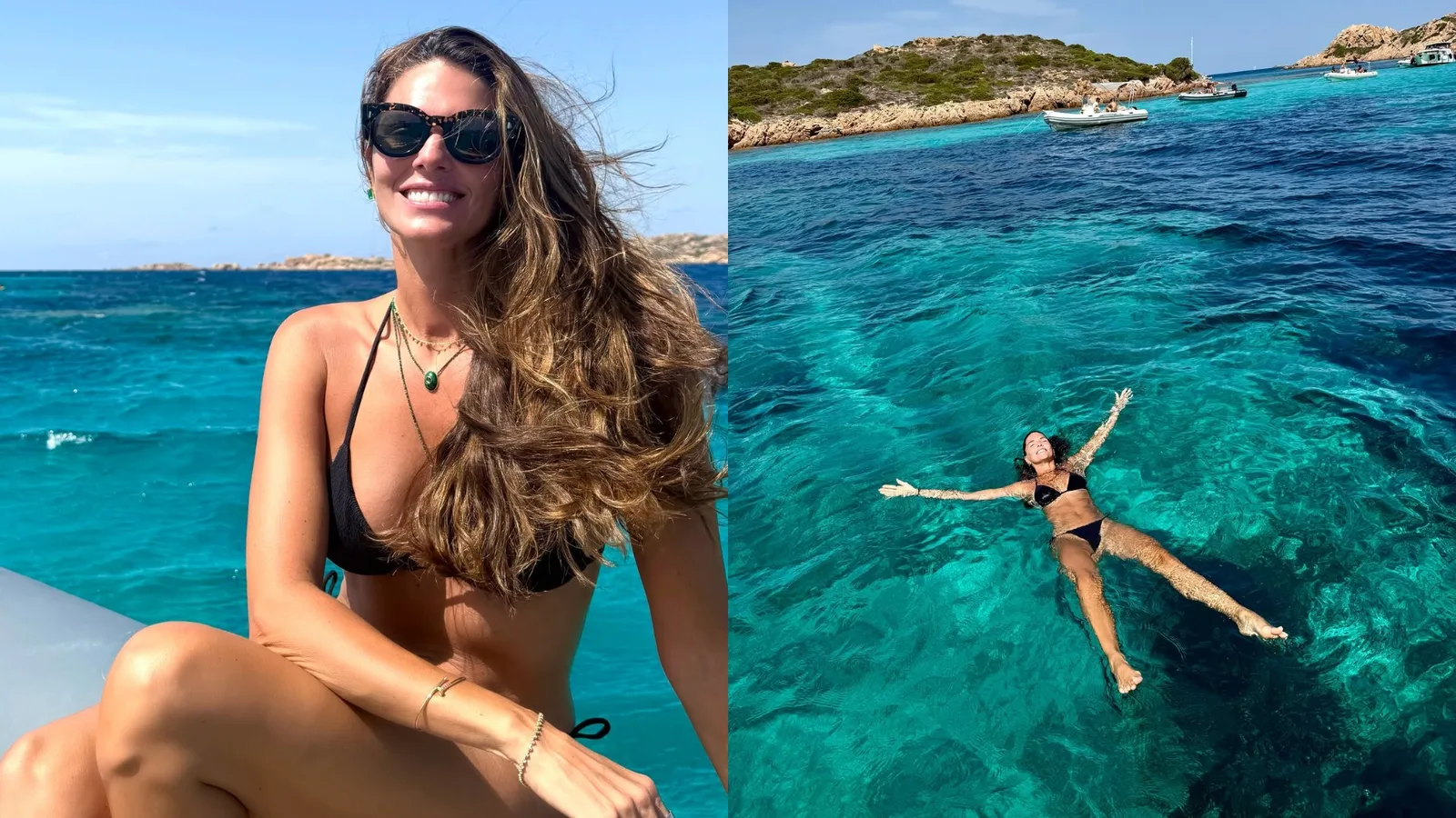 Daniella Sarahyba compartilha momentos de descanso na Sardenha