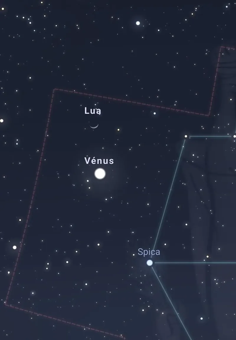 Lua e Vênus poderão ser vistos juntos no céu de Goiânia