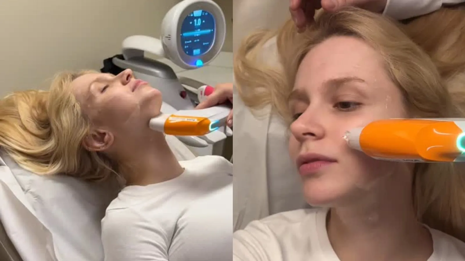 Isa Scherer faz laser no pescoço quinze dias após nascimento de Tom