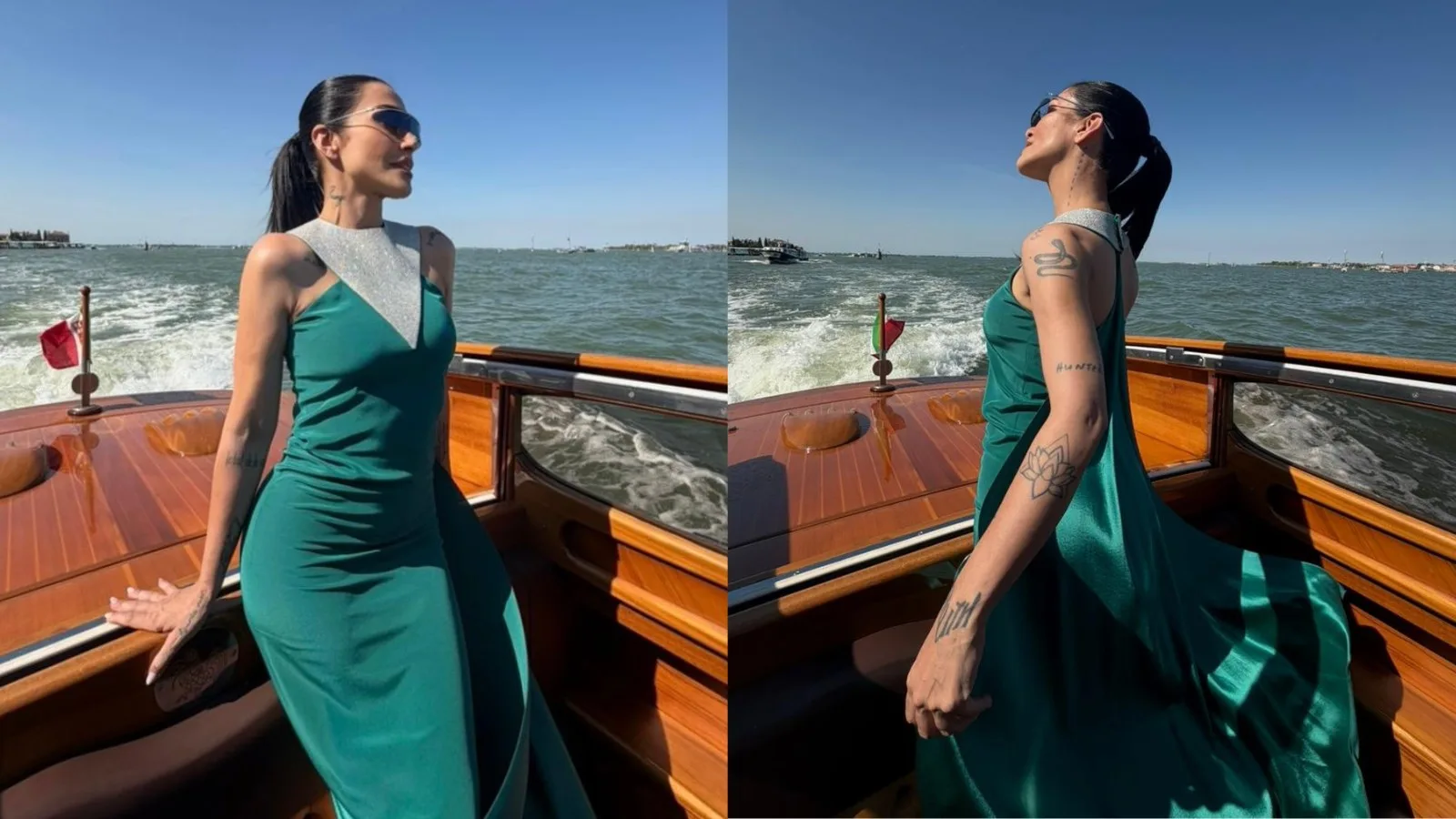 Cleo Pires usa vestido histórico de Pierre Cardin no Festival de Veneza