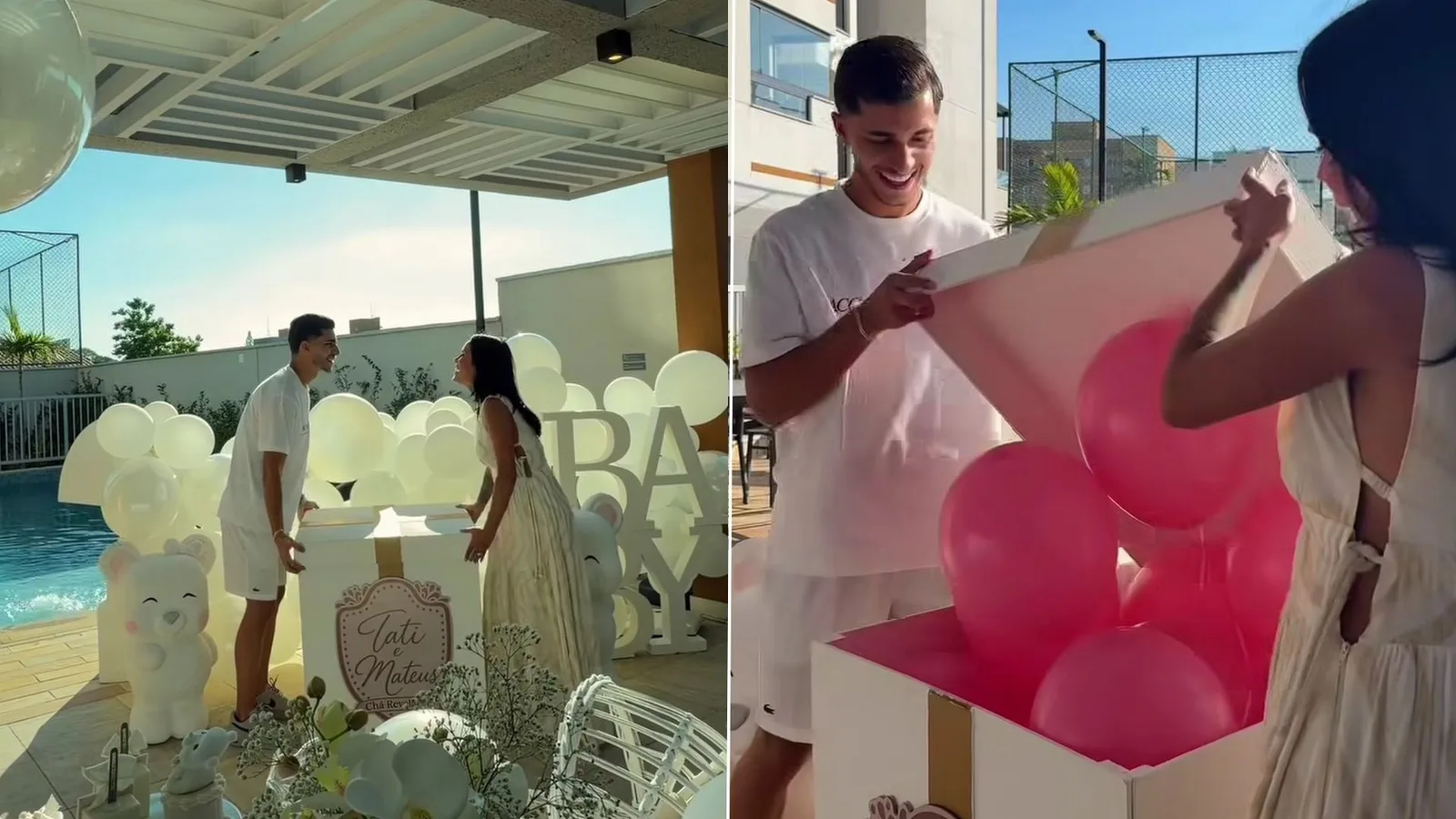 Tati Zaqui anuncia que espera uma menina com Mateus Oliveira