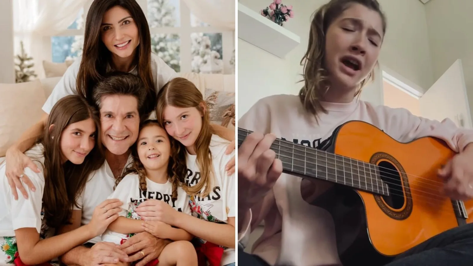 Lara Pádua mostra talento ao cantar e tocar violão em vídeo