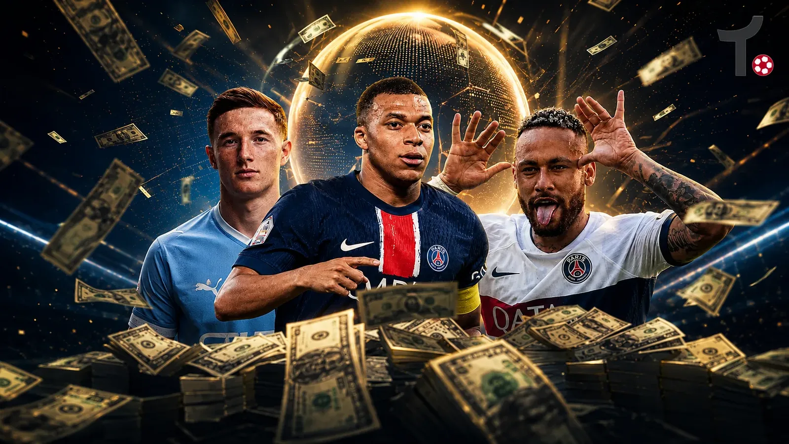 Neymar mantém recorde de maior transferência mesmo com três novidades no Top 10