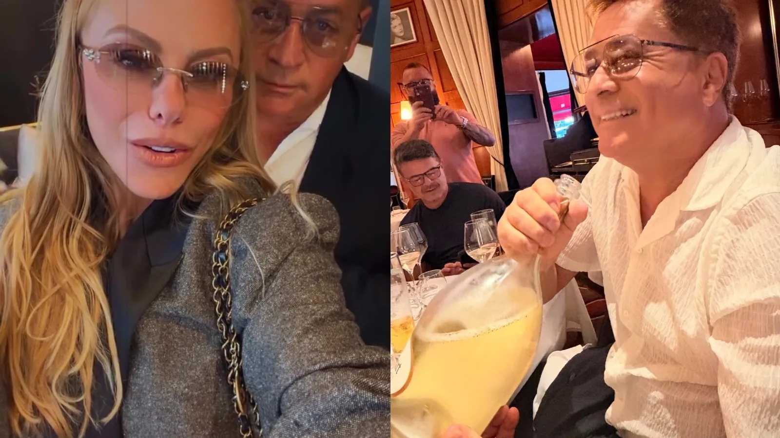 Leonardo volta a beber após um mês e aparece com garrafa de champanhe em Paris