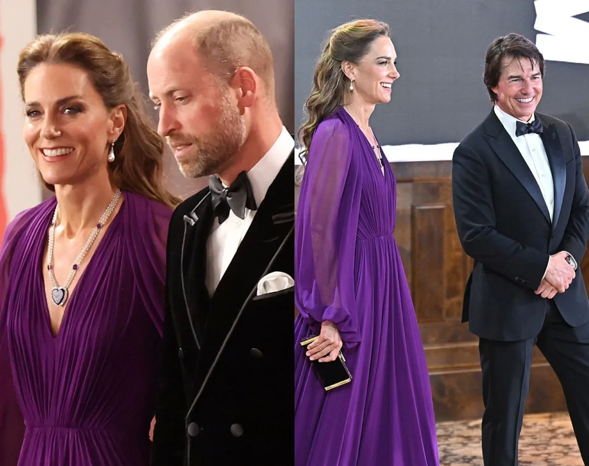 Kate e William reencontram Tom Cruise em estreia de filme em Londres