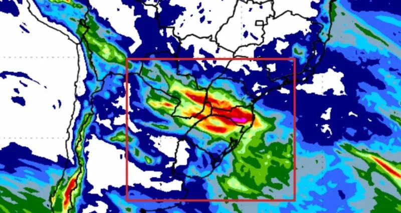Ciclone extratropical aumenta risco de granizo e ventos fortes no Paraná