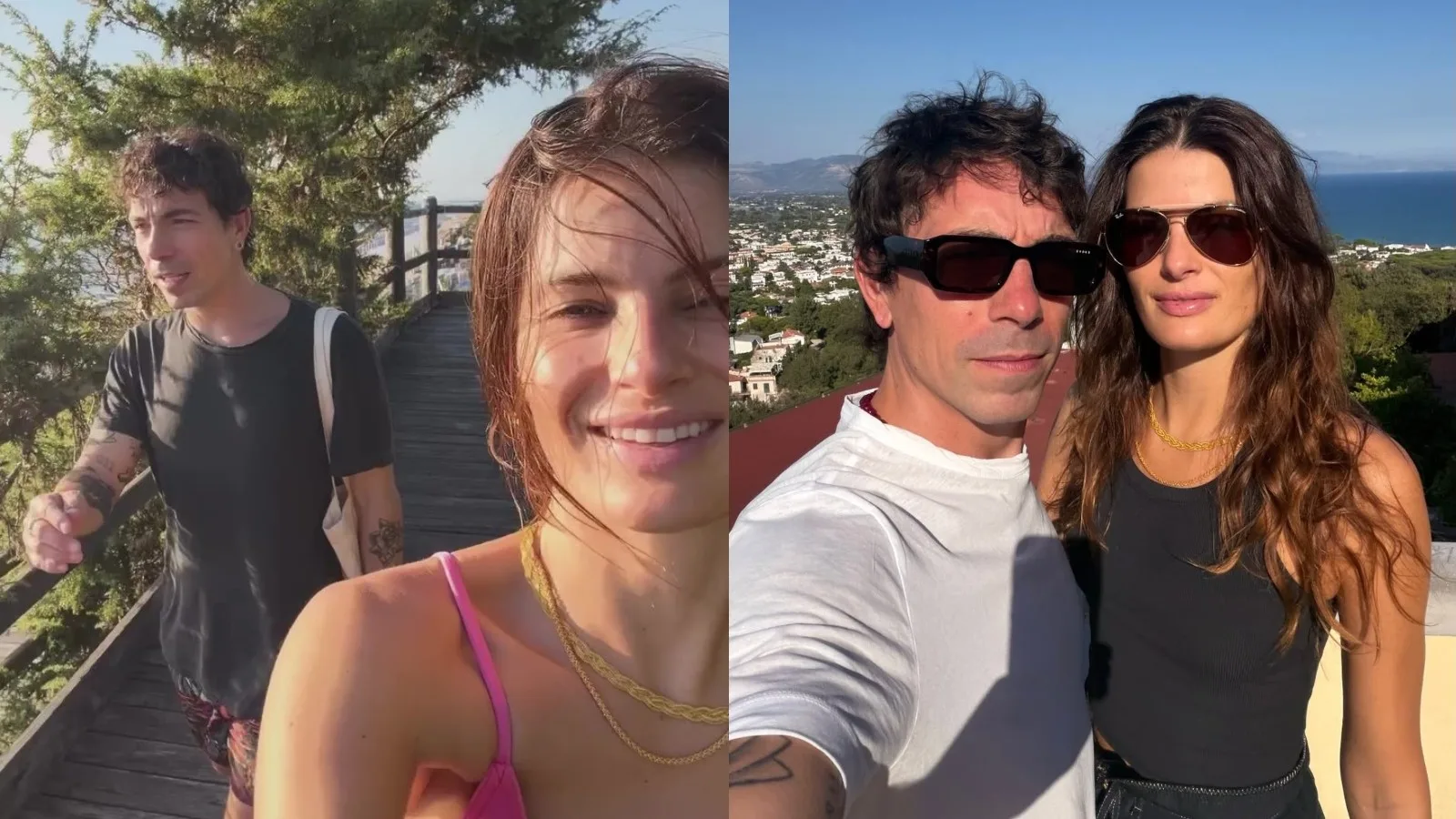 Isabeli Fontana pede que Di Ferrero desacelere durante viagem à Itália