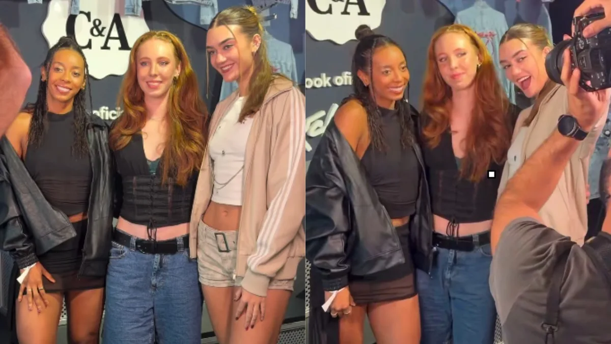 Atletas da seleção feminina de vôlei celebram vaga olímpica no Rock in Rio