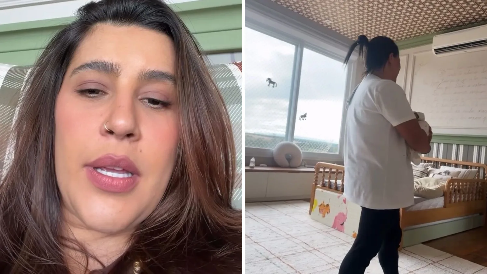 Lauana Prado conta que Dom já dita regras para a babá