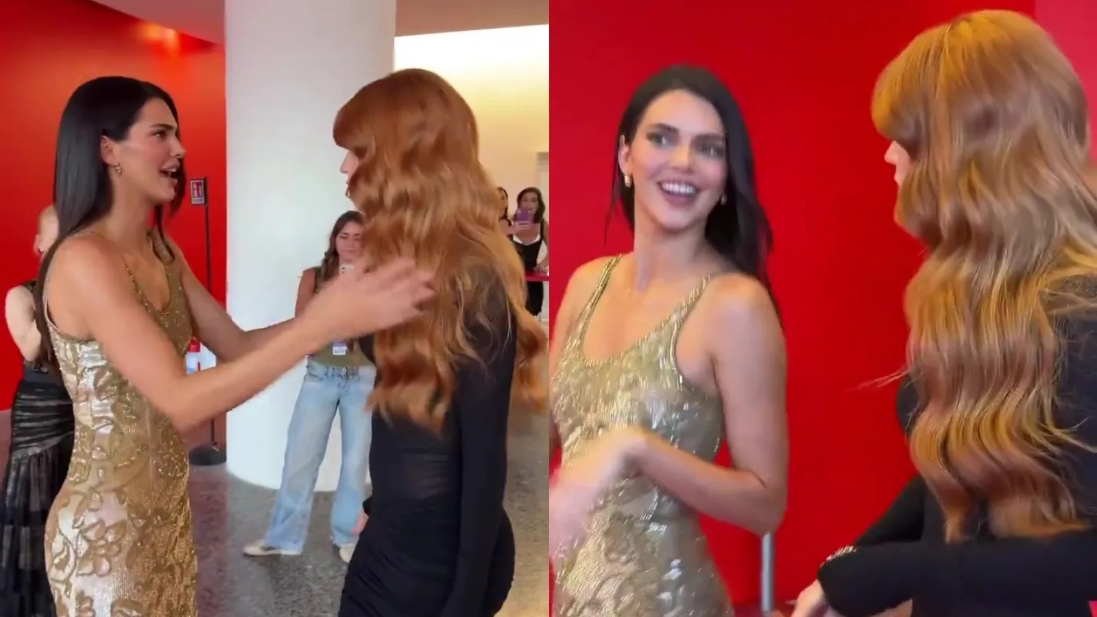 Marina Ruy Barbosa encontra Kendall Jenner em Veneza e convida modelo ao Brasil