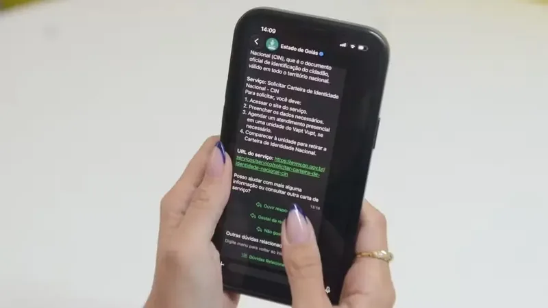 Goiás coloca renovação da CNH e segunda via da CIN no WhatsApp