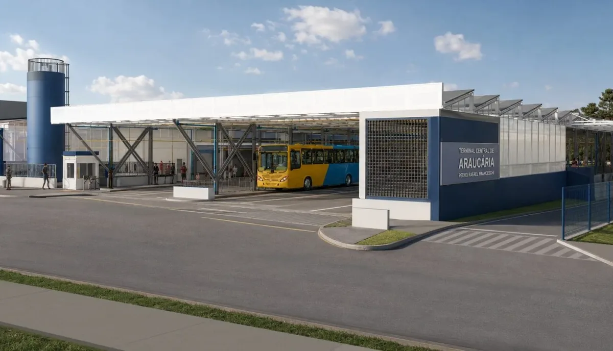 Araucária prepara terminal com energia solar e novas áreas de atendimento