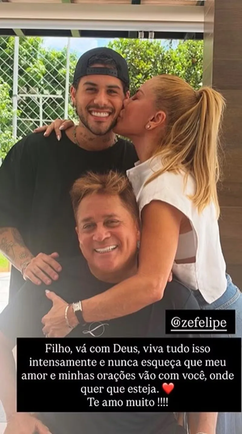 Poliana Rocha se despede de Zé Felipe antes de temporada nos Estados Unidos