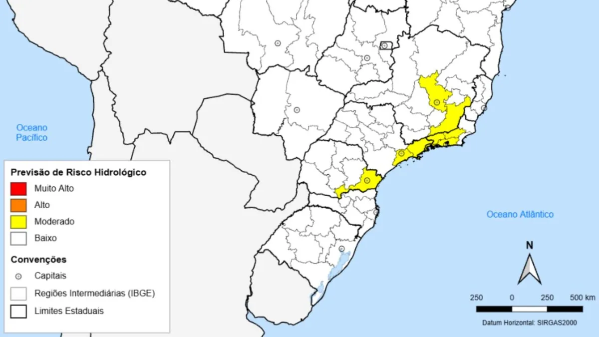 Cemaden prevê risco moderado de enchentes e deslizamentos em Curitiba