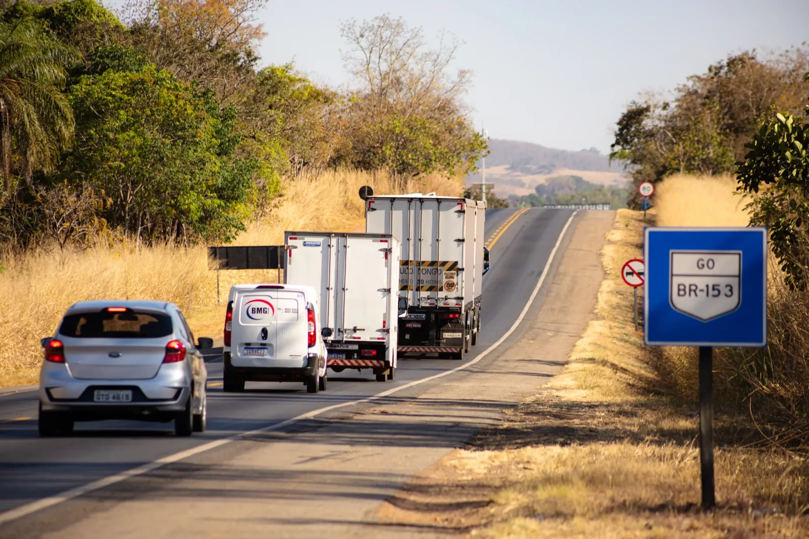 Ecovias orienta atenção a desvios na BR-153 para obras em Rianápolis