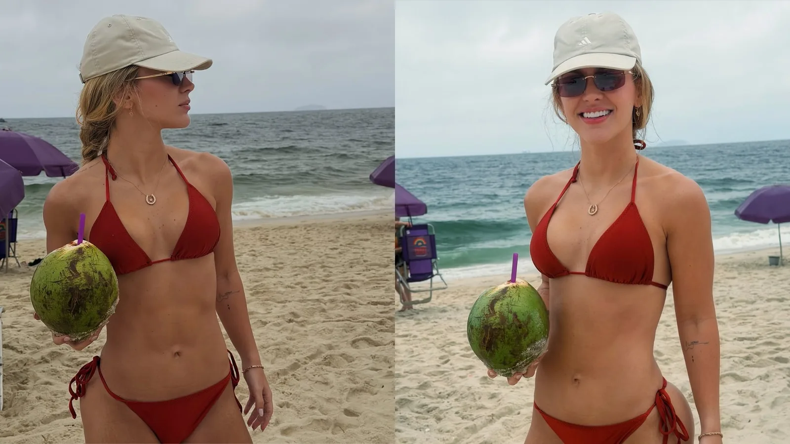 Duda Bertelli encara frio no Rio e ganha brincadeira de Ana Castela