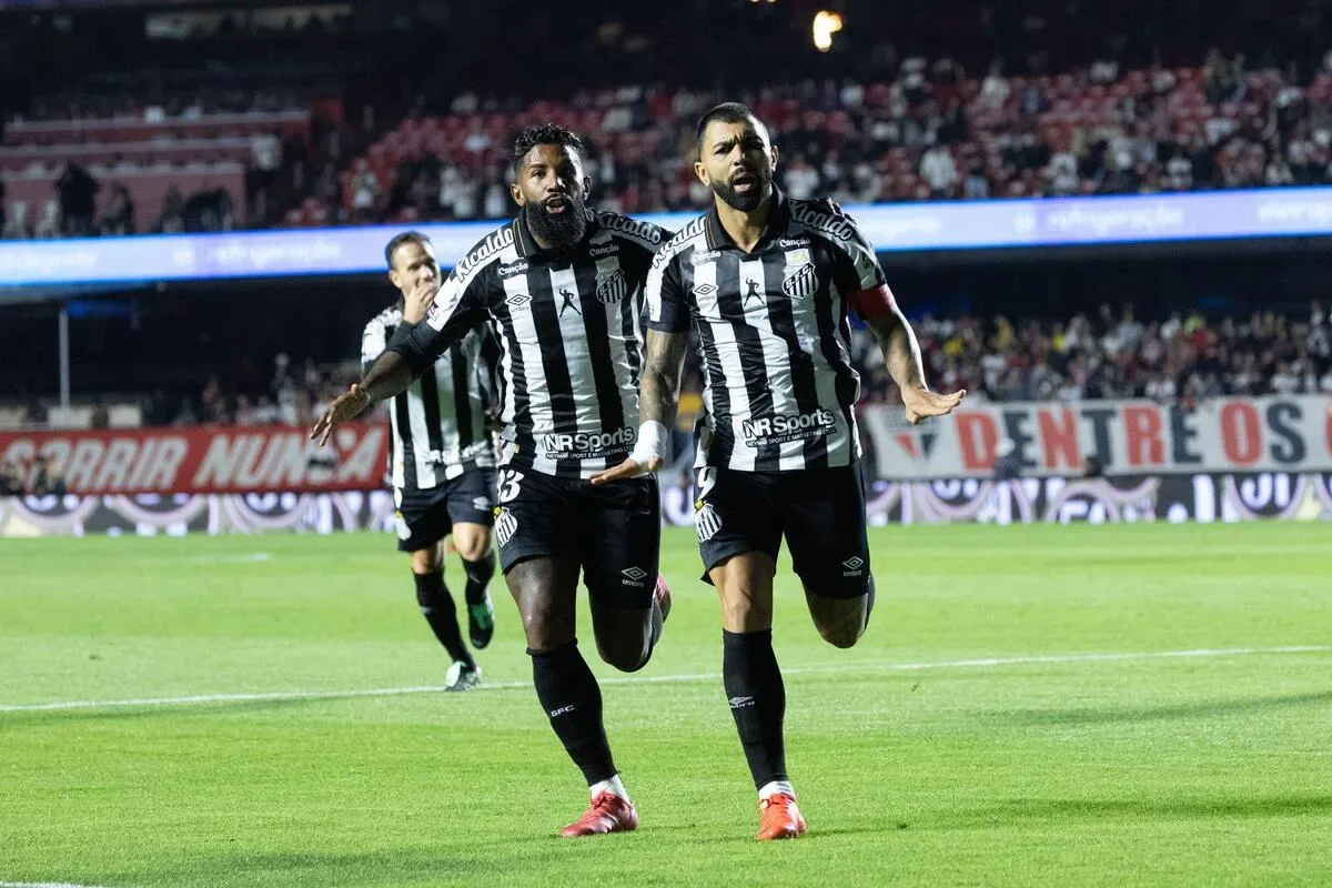 Gabigol chega a 132 gols no Brasileirão após vitória do Santos sobre o São Paulo