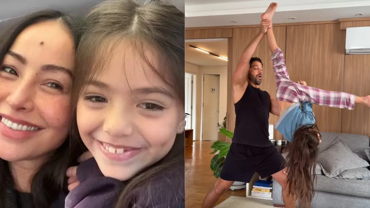 Sabrina Sato comemora acrobacia de Zoe com Duda Nagle