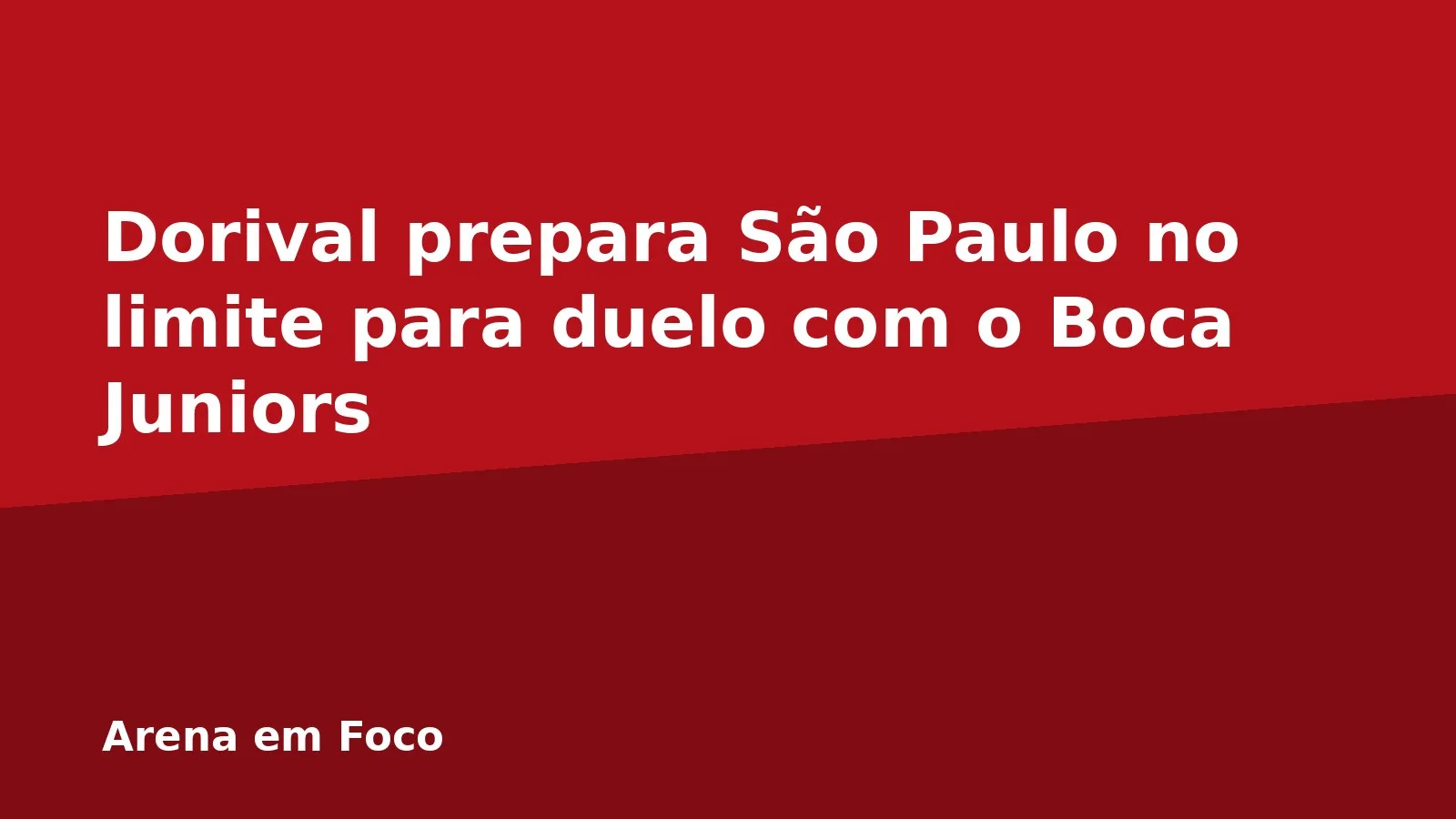 Dorival prepara São Paulo no limite para duelo com o Boca Juniors