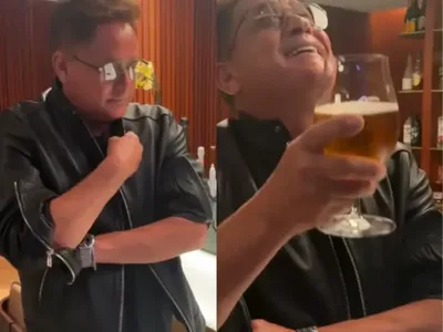 Leonardo encerra pausa de 30 dias sem álcool e brinda com cerveja