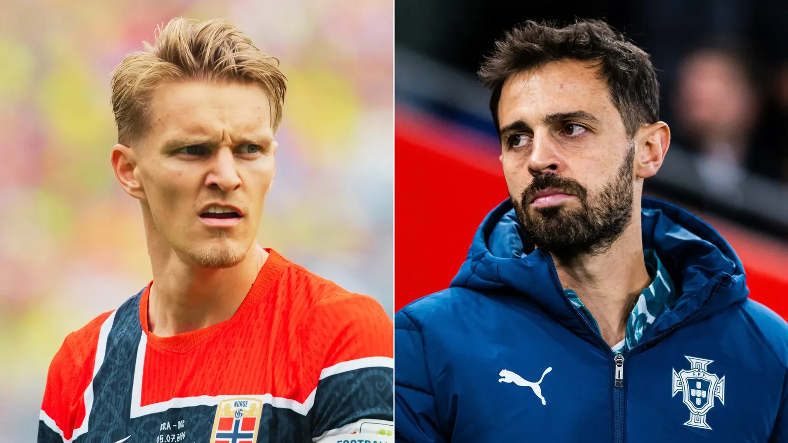 Odegaard diz que entrada de Bernardo Silva não tem lugar no futebol