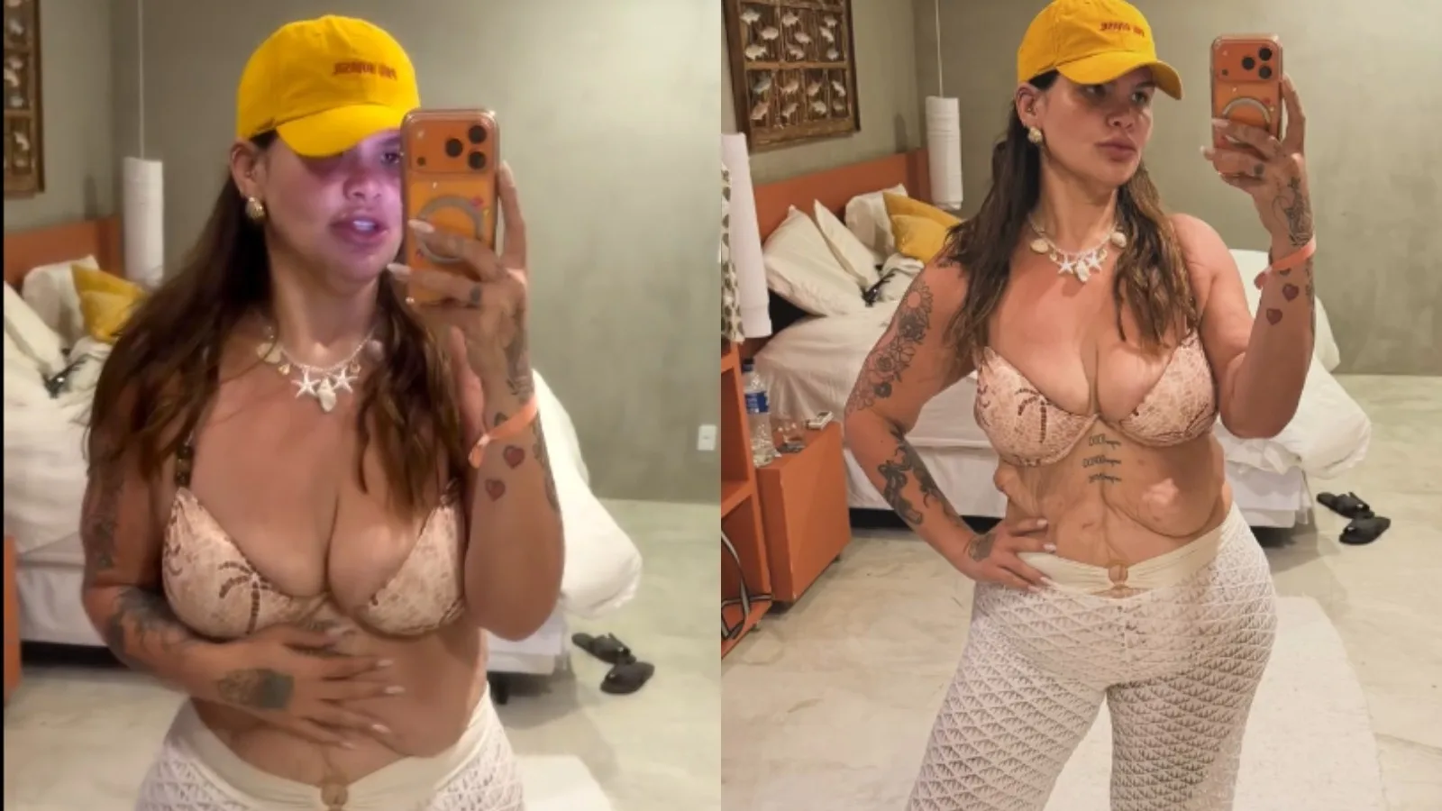 Thais Carla mostra novas medidas em registros de férias na Bahia