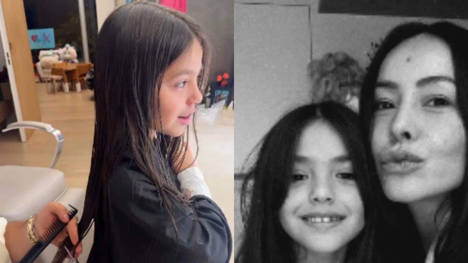 Sabrina Sato registra novo corte de cabelo de Zoe em casa