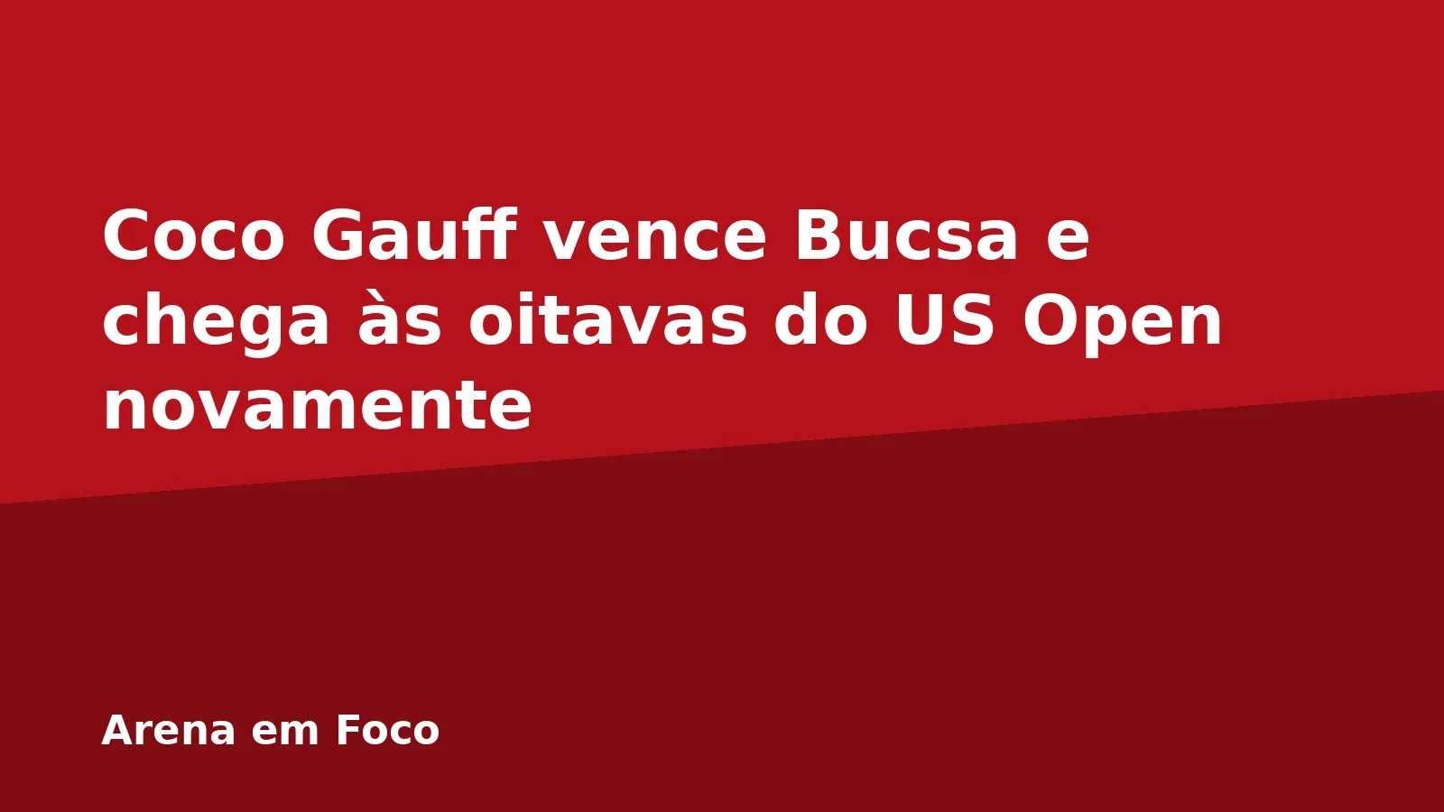 Coco Gauff vence Bucsa e chega às oitavas do US Open novamente