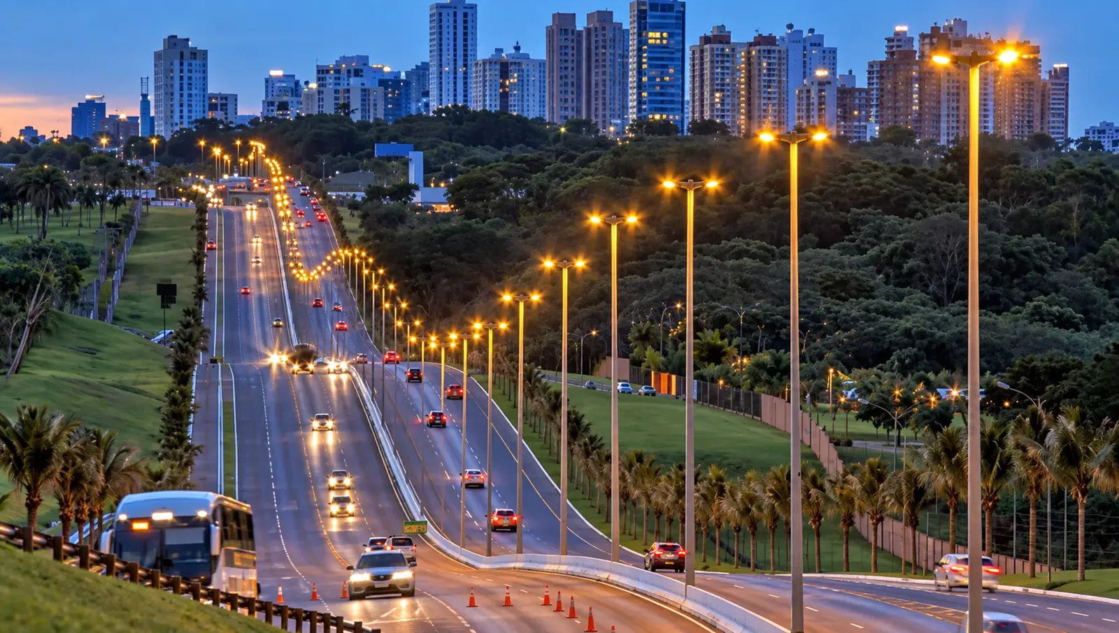 Obras na GO-020 mantêm tráfego em mão dupla nos trechos de serviço