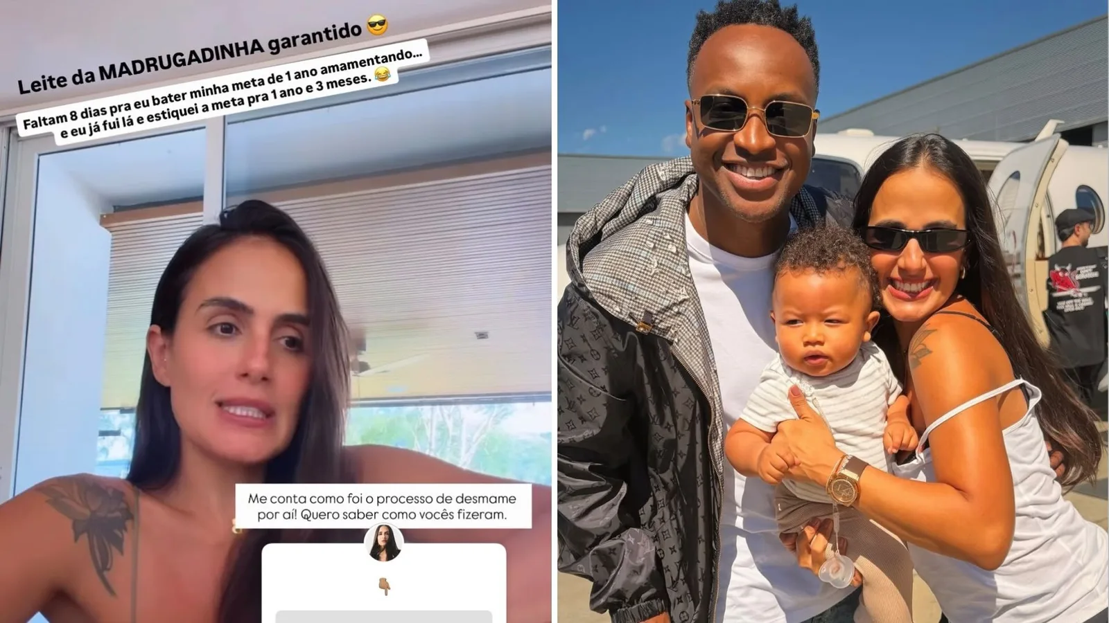 Carol Peixinho planeja desmame de Bento aos 1 ano e 3 meses