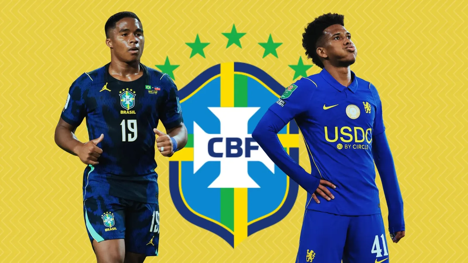 Endrick e Estêvão chegam à Seleção com pouco espaço nos clubes