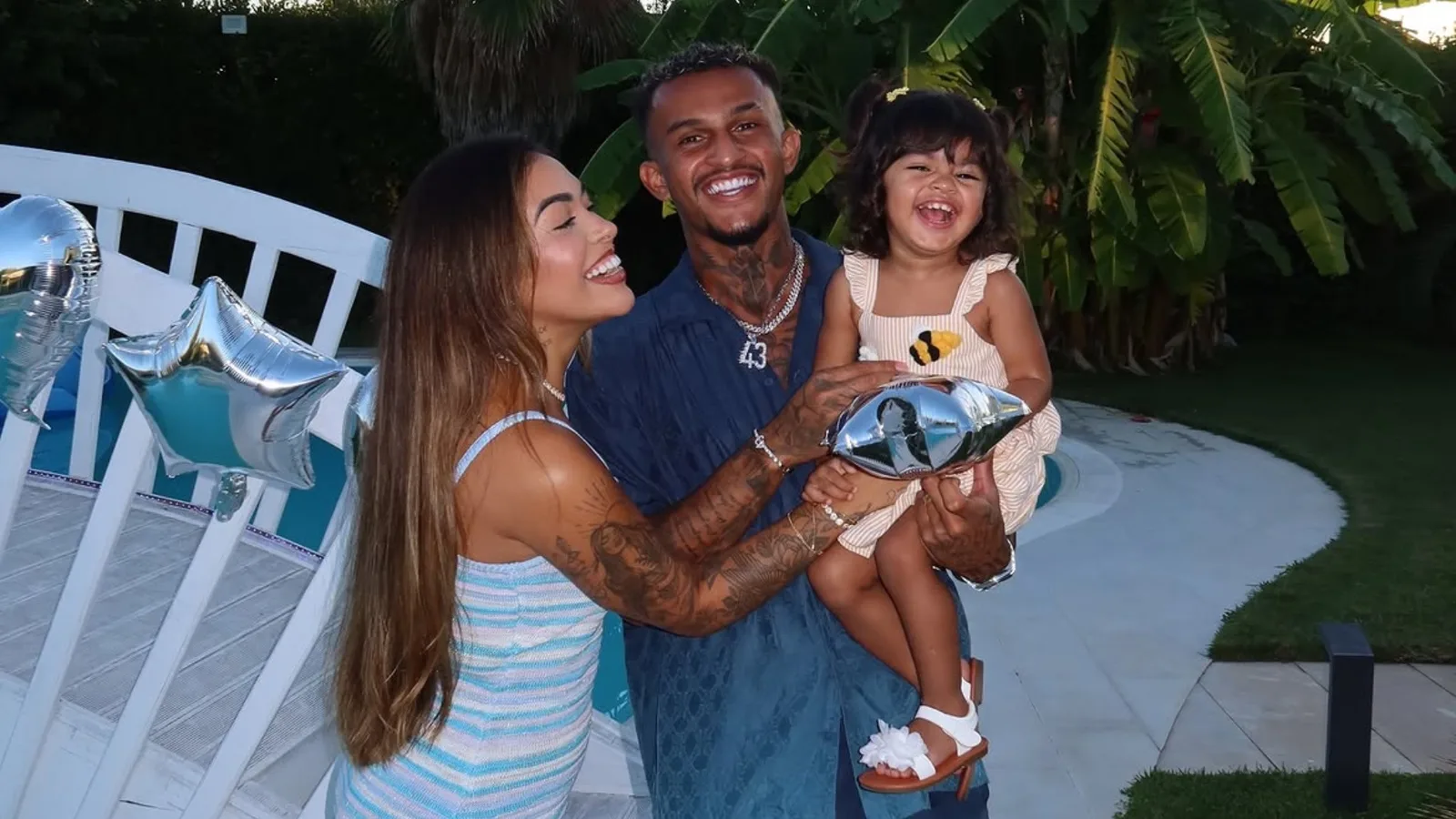 Amanda Martins compartilha momento ao lado de Wesley França e da filha Alice