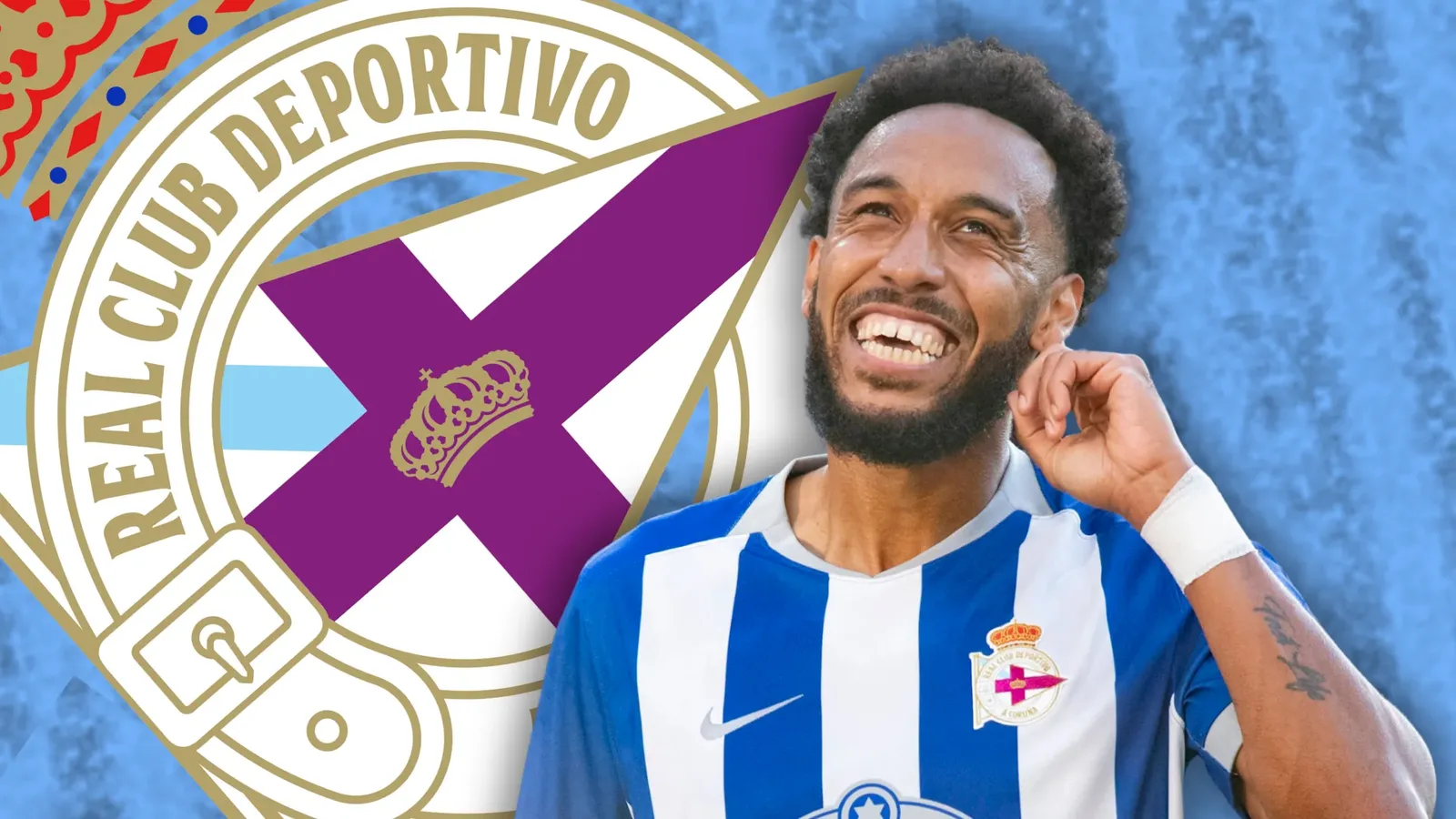 Aubameyang marca nas três rodadas e lidera retorno do Deportivo à elite