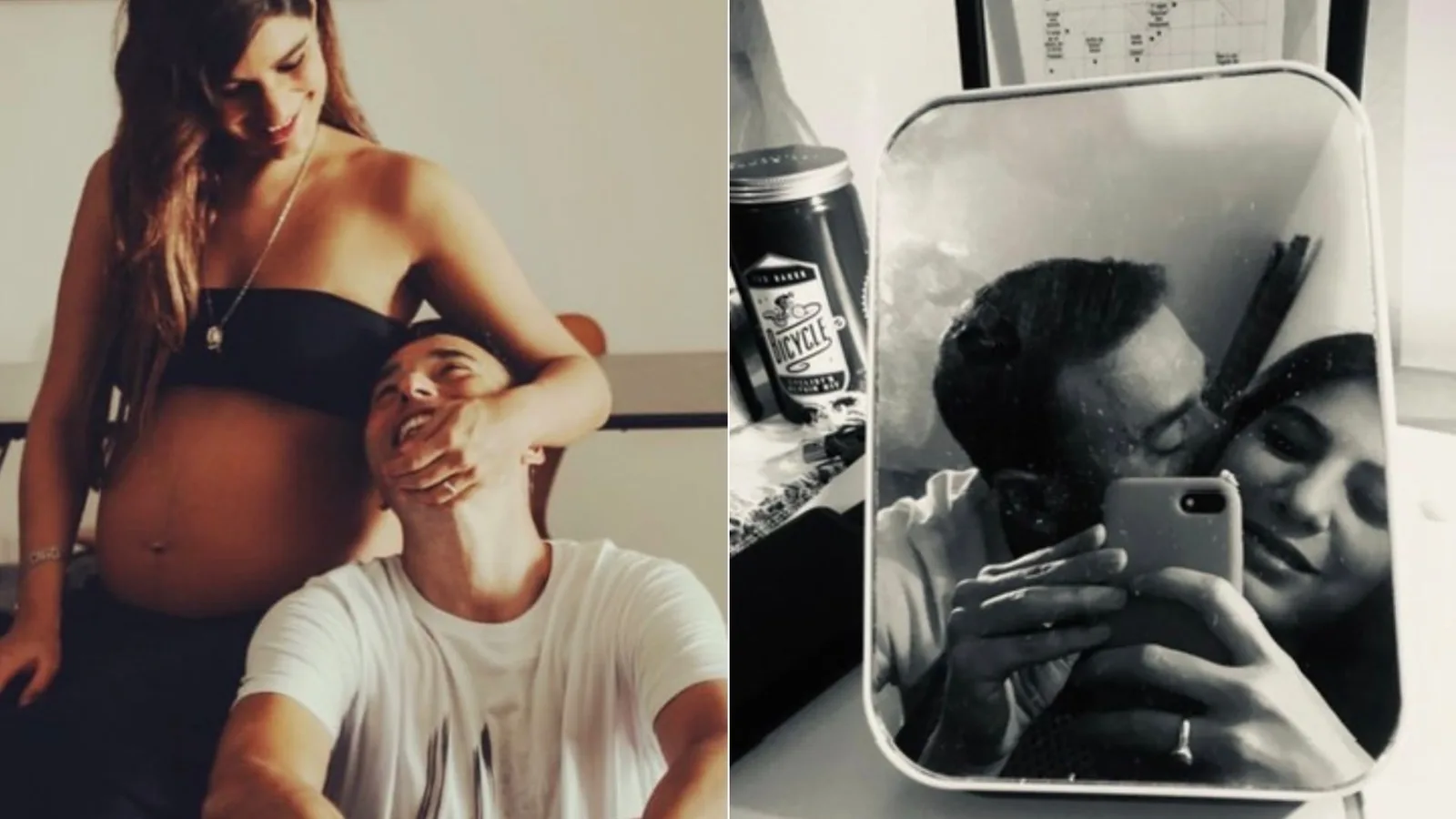 Andréia Sadi lembra começo do namoro com André Rizek em foto diante de espelho