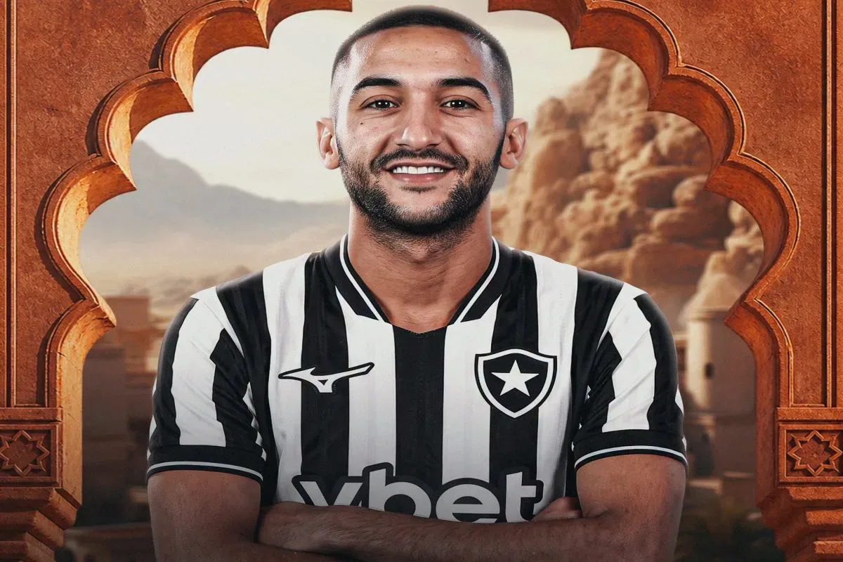 Botafogo oficializa chegada de Hakim Ziyech com contrato até 2028