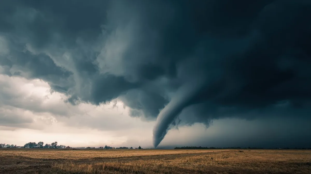 Goioerê registra tornado durante passagem de frente fria pelo Paraná