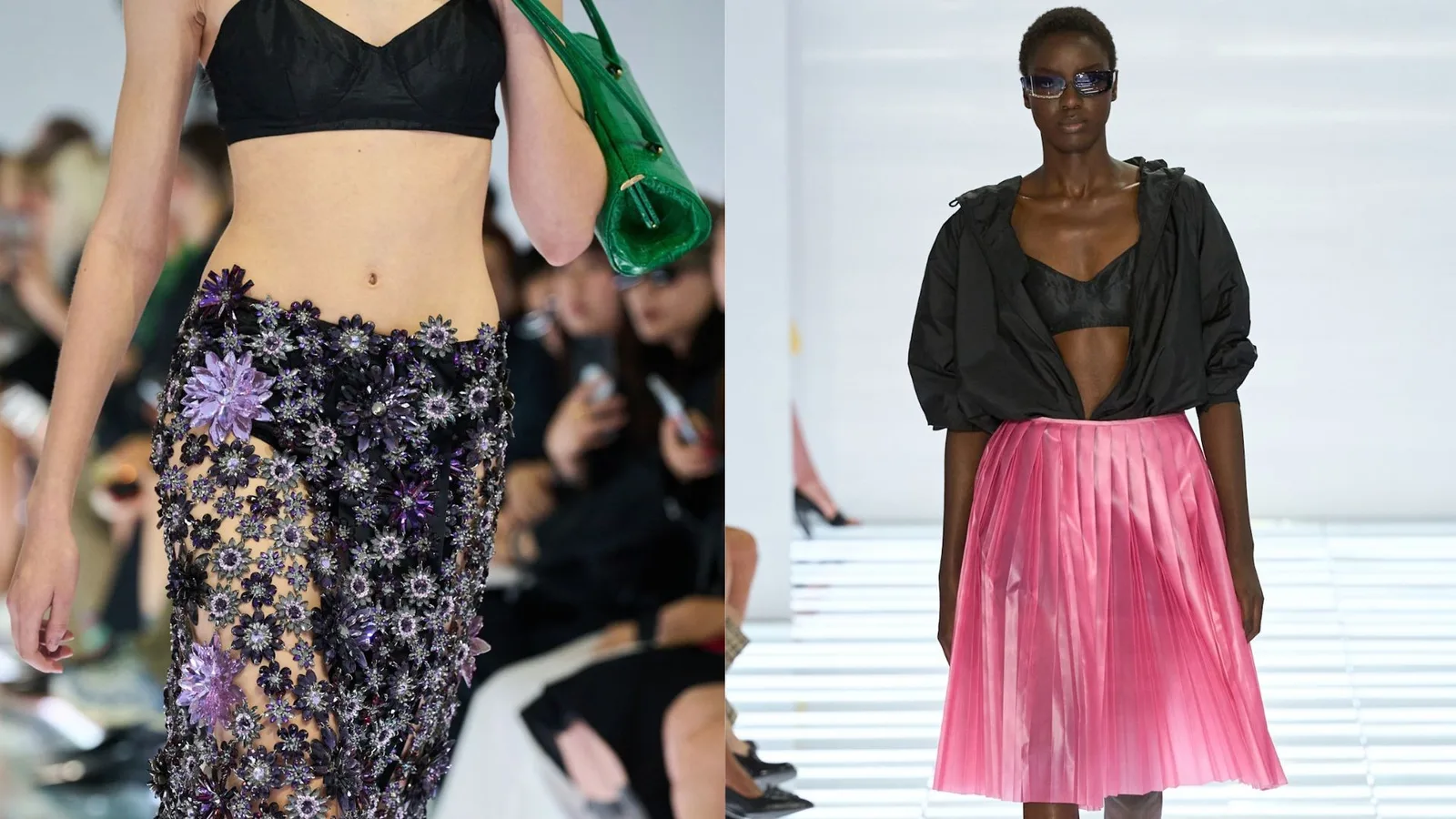 Prada transforma a saia em centro da coleção de verão 2027