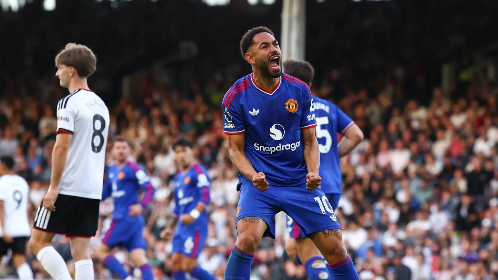 Matheus Cunha busca empate para o United após gol contra no Fulham