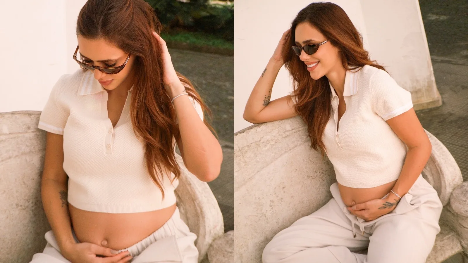 Bruna Biancardi exibe barriga da gravidez de Mariah em fotos do café da manhã
