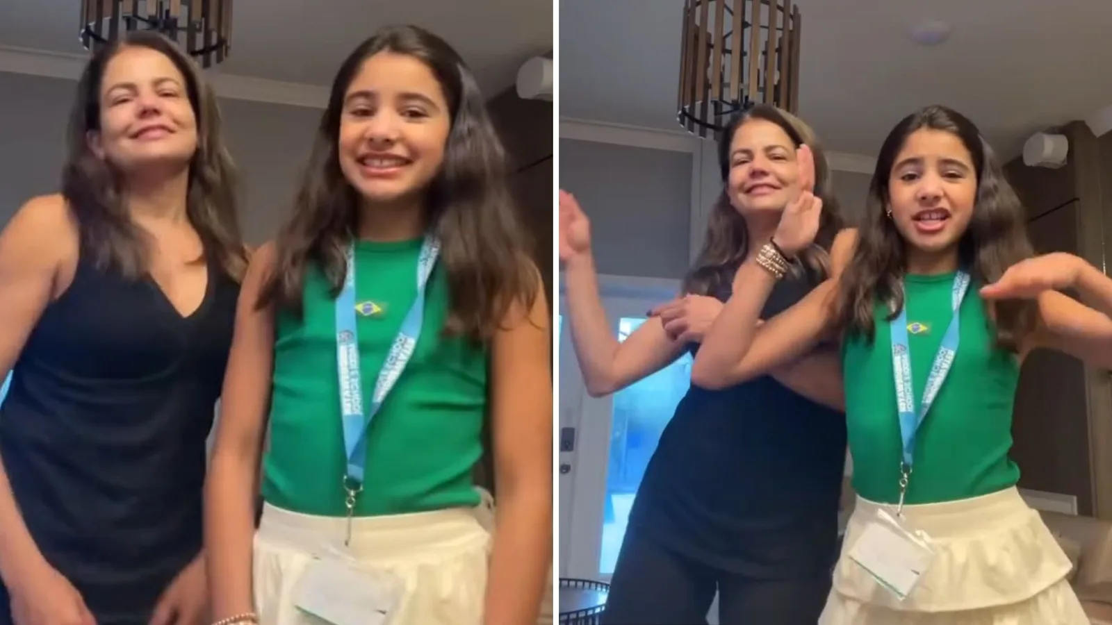 Nívea Stelmann compartilha dança com a filha Bruna em Orlando