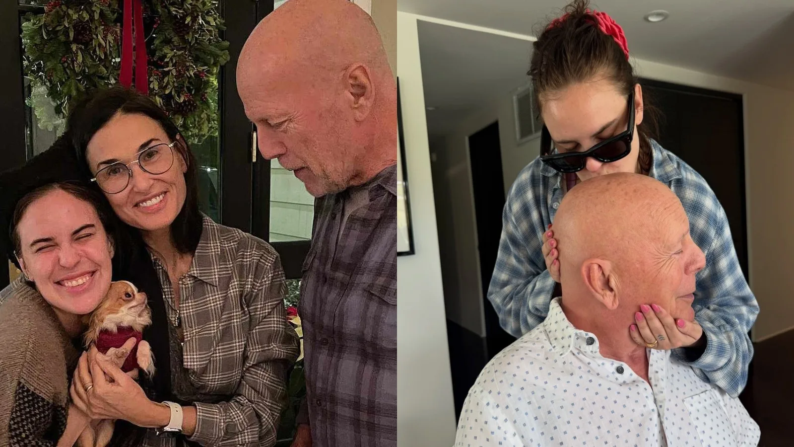 Tallulah Willis publica foto carinhosa ao lado do pai, Bruce Willis
