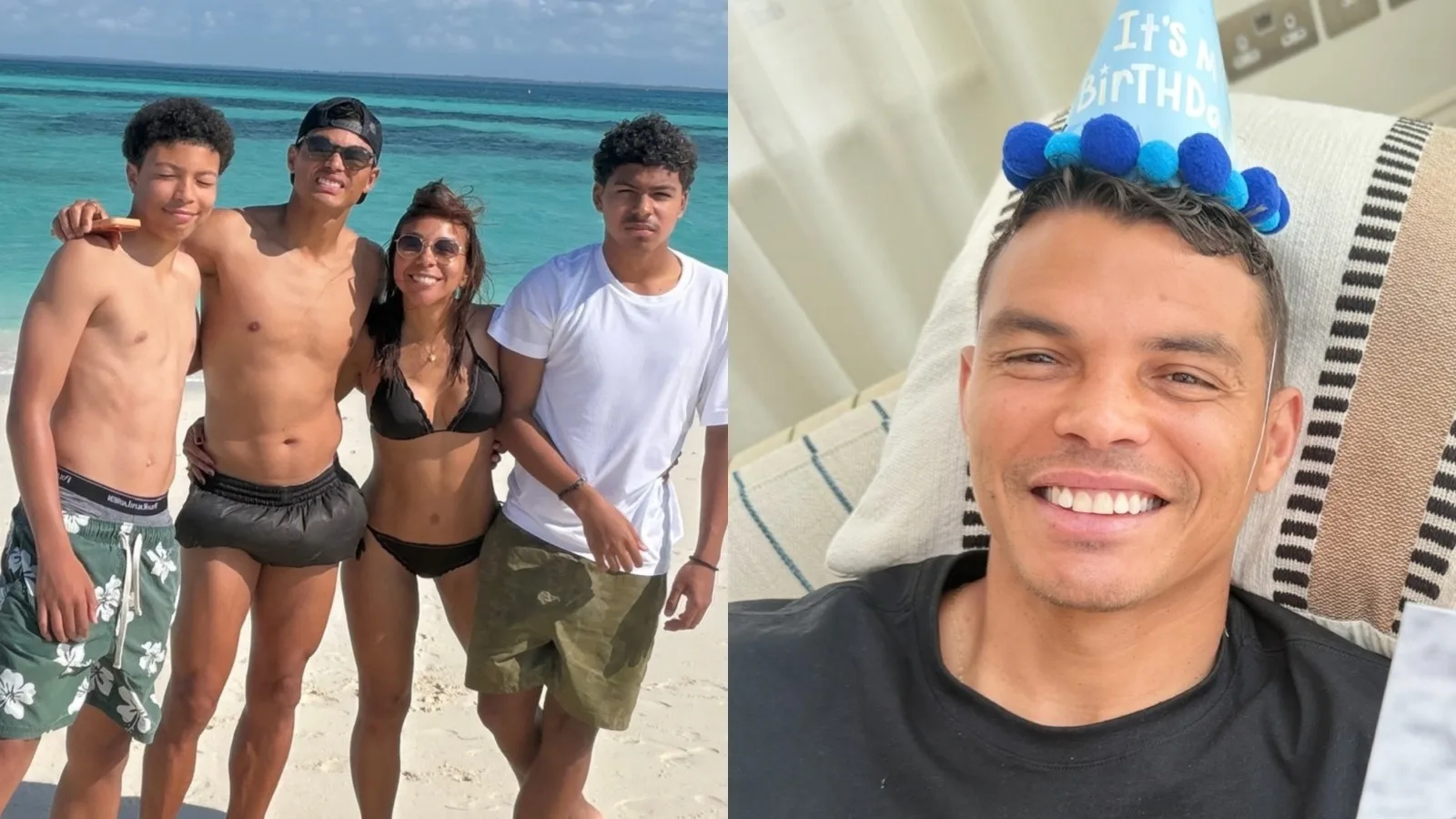 Belle Silva celebra 42 anos de Thiago Silva e fala sobre a família