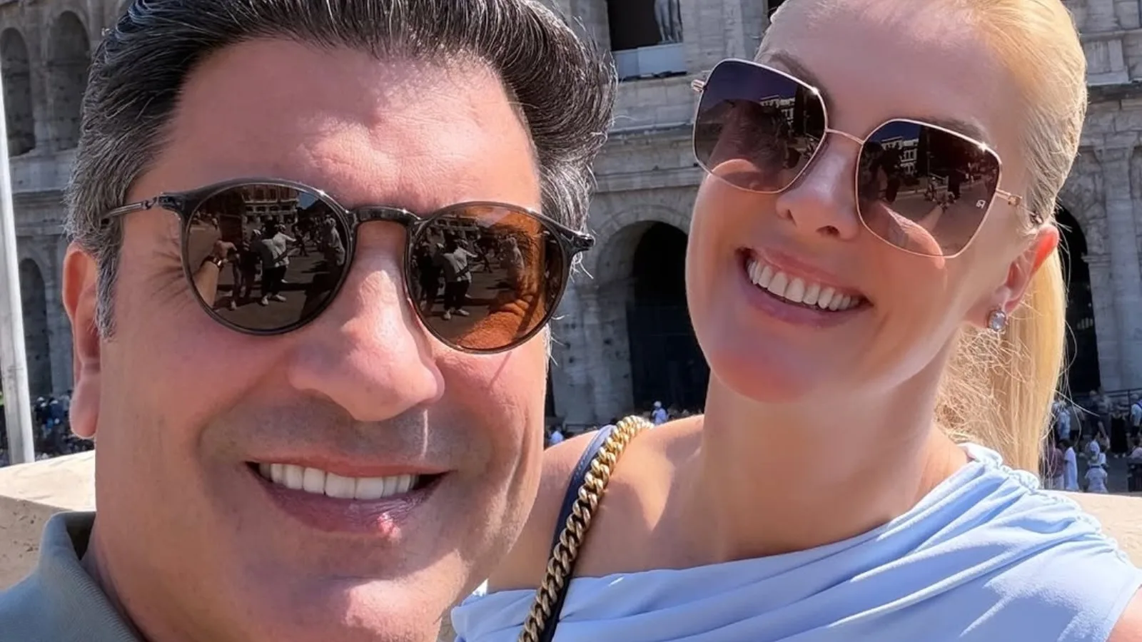 Ana Hickmann compartilha momentos da lua de mel com Edu Guedes em Roma