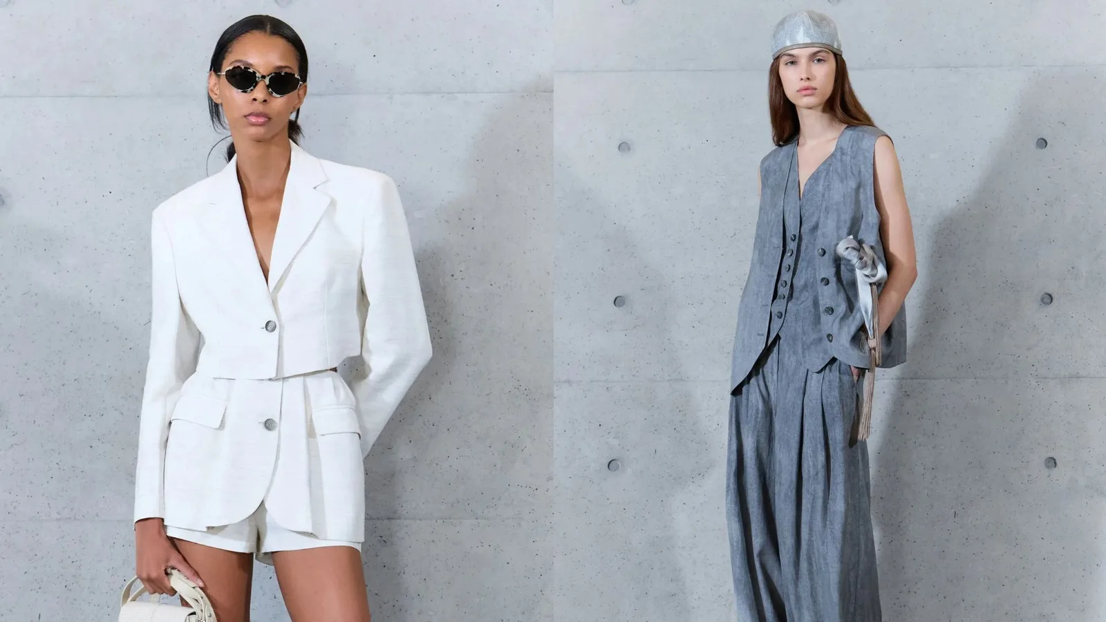 Emporio Armani leva cinzas e transparências ao verão 2027 em Milão
