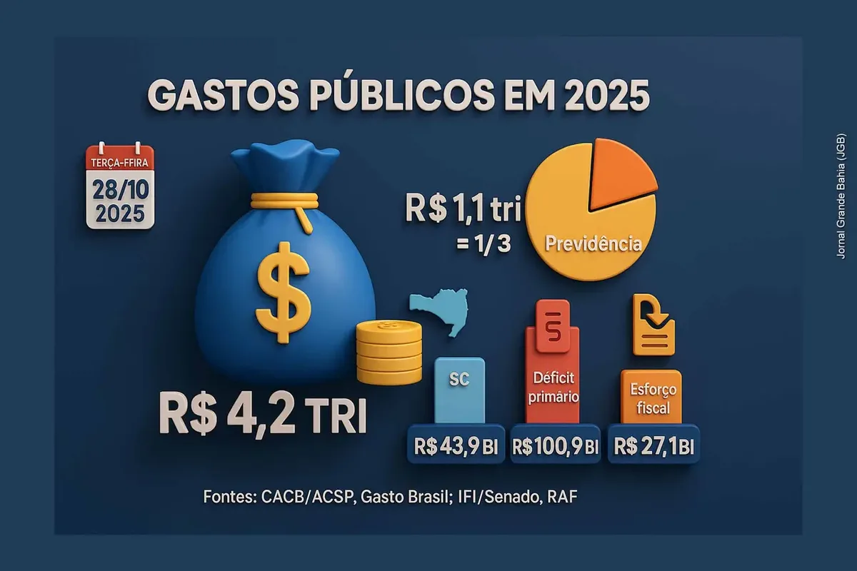 Gasto público sem retorno pode ampliar dívida e pressionar contas fiscais