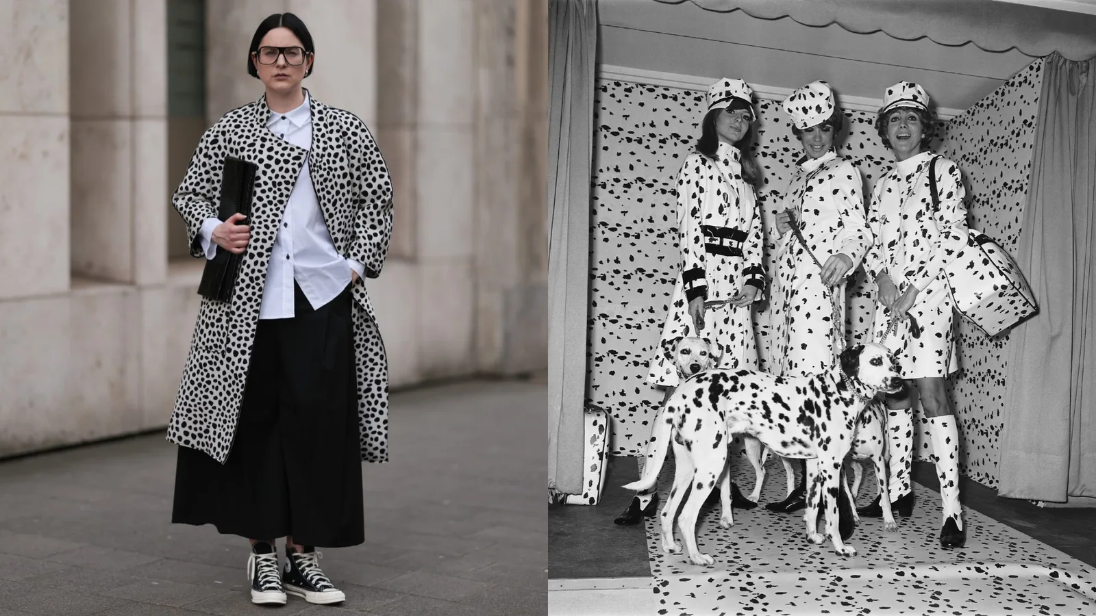 Dálmata ganha espaço na moda e surge como alternativa à estampa de leopardo