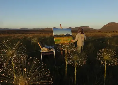 Goiânia recebe mostra gratuita com pinturas da Chapada dos Veadeiros