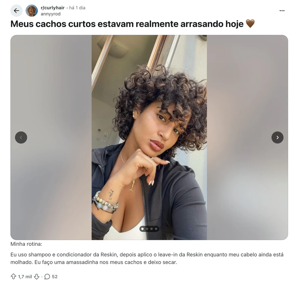 Cachos ganham espaço e mudam hábitos de beleza, aponta pesquisa no Reddit