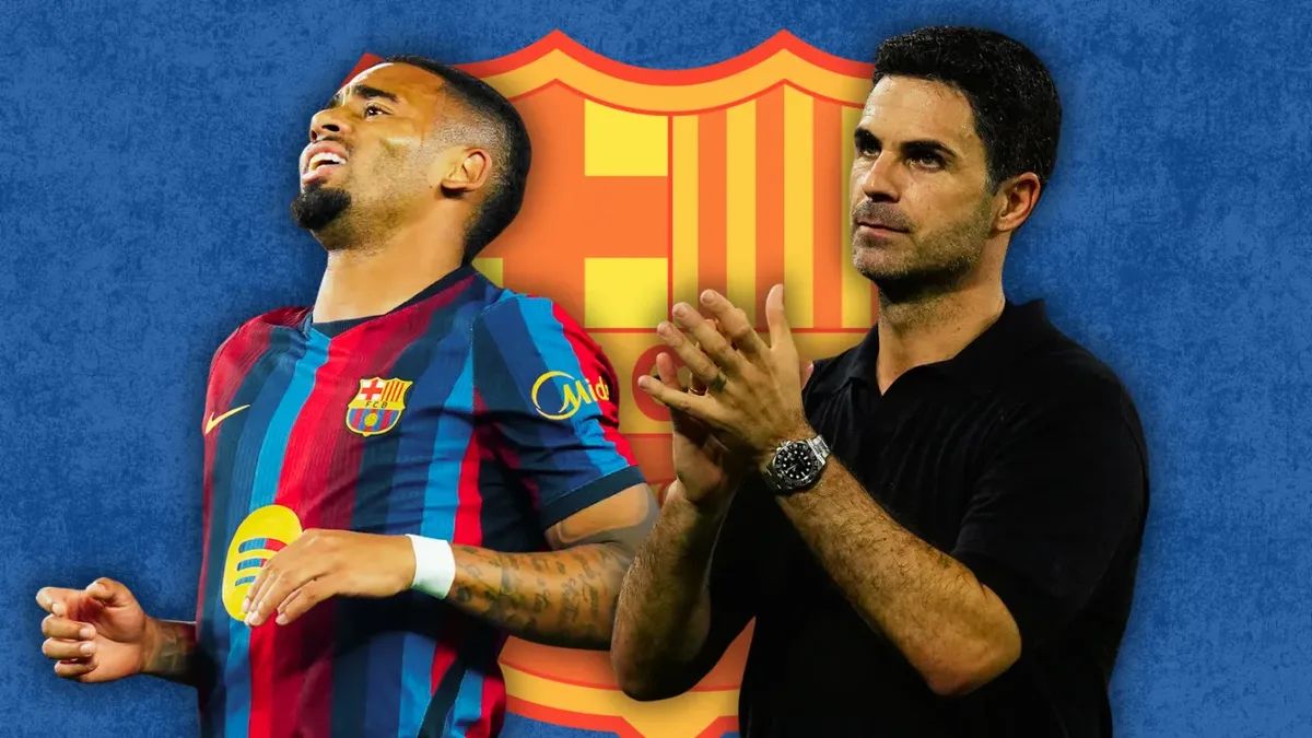 Arteta diz ter ficado surpreso com desabafo de Gabriel Jesus após ida ao Barcelona